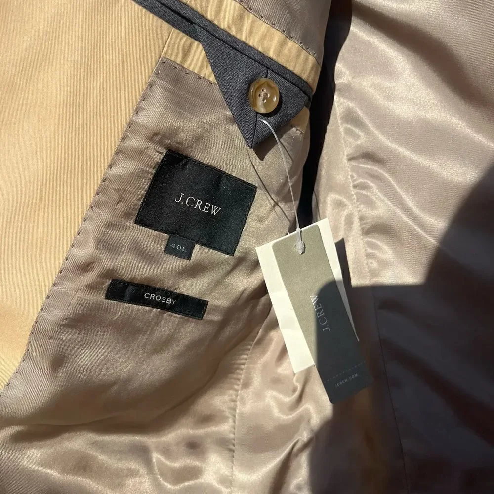J Crew Crosby Suit Jacket in Italian Chino NWT